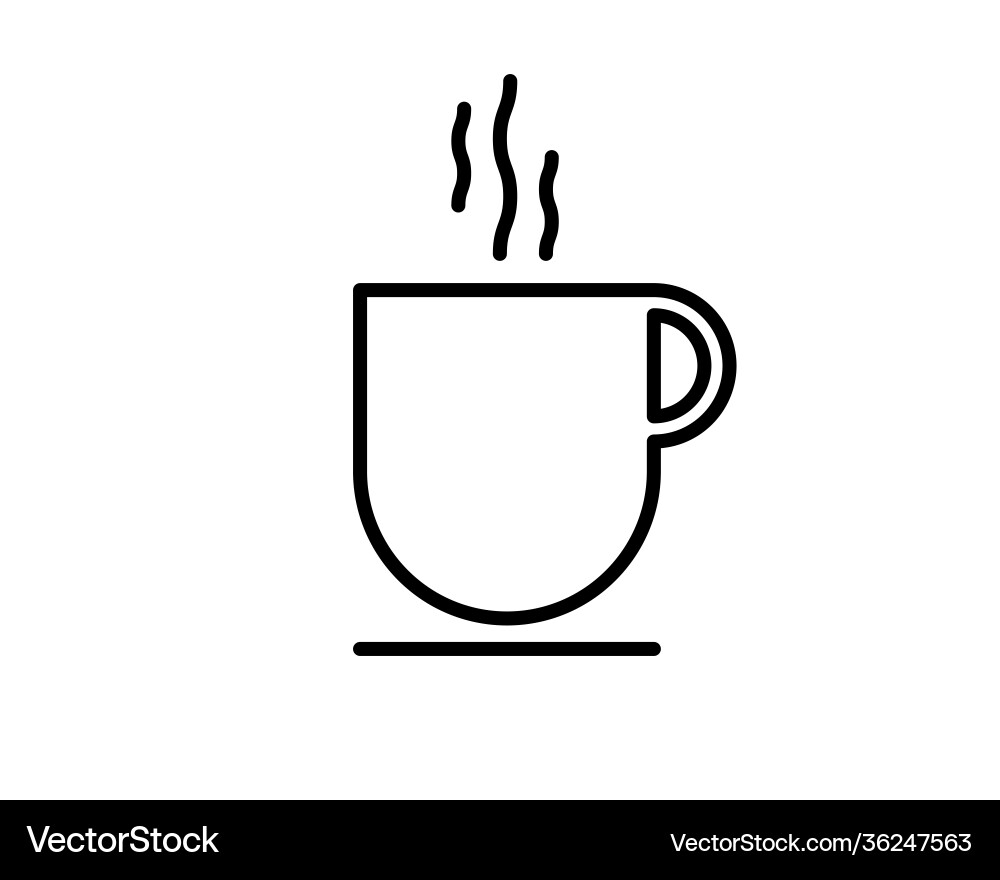 Kaffeetasse flache Ikone Tee braun Kaffeetasse flache Ikone Tee braun vektorbild