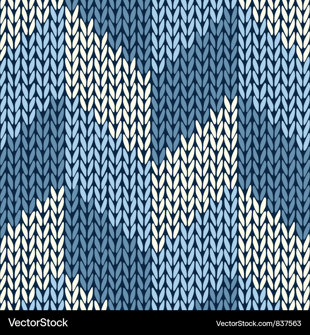 Modern Knitted Pattern Vector Image