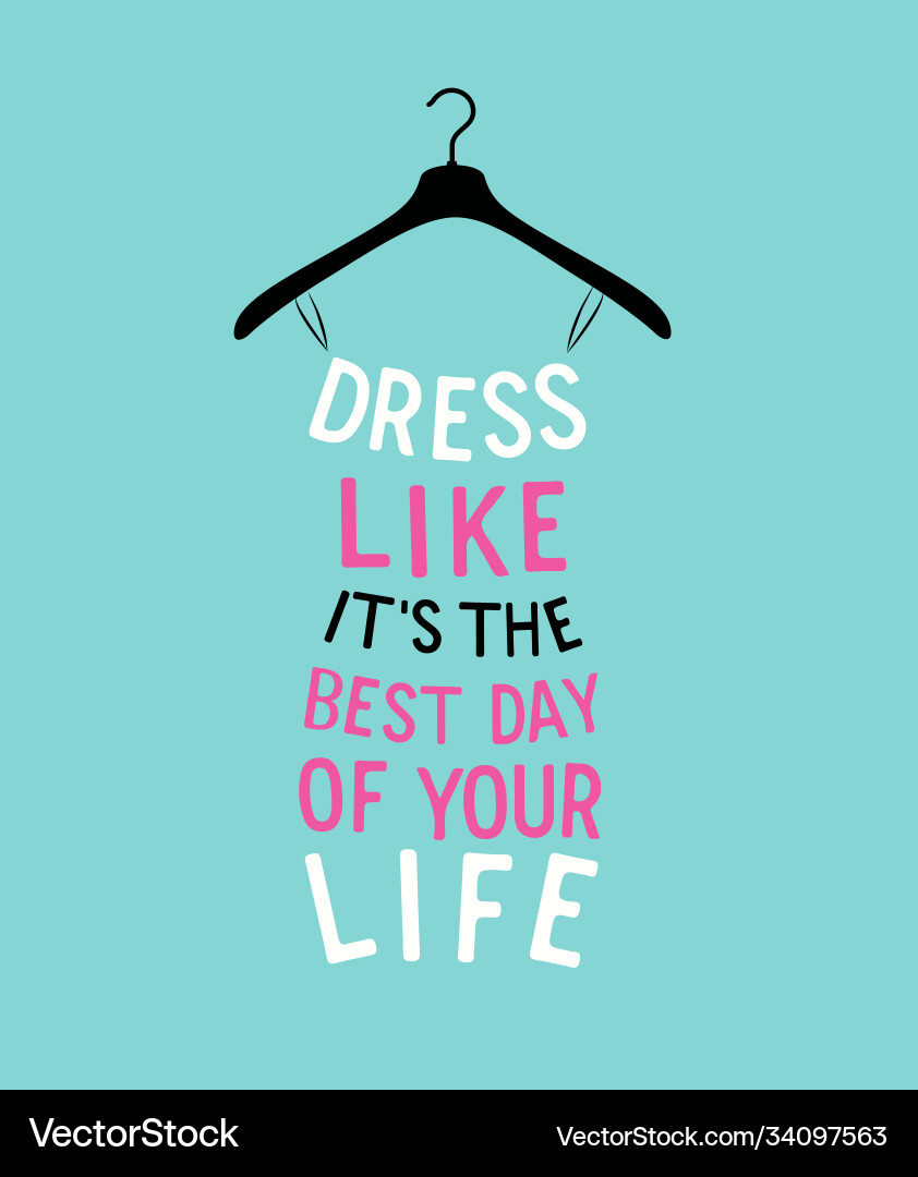 Woman colored dress with quotes Woman colored dress with quotes vector image
