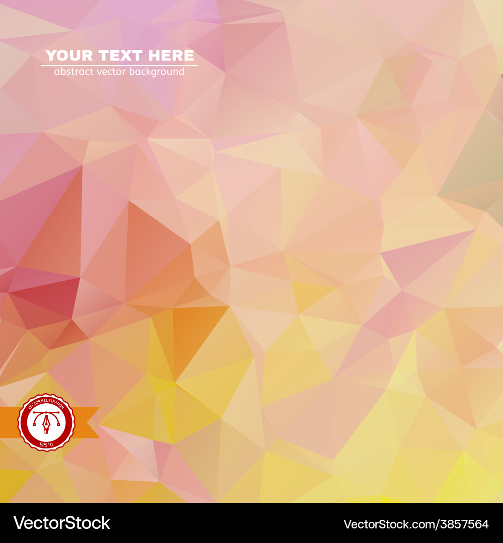 Abstract colorful triangles background Vector Image