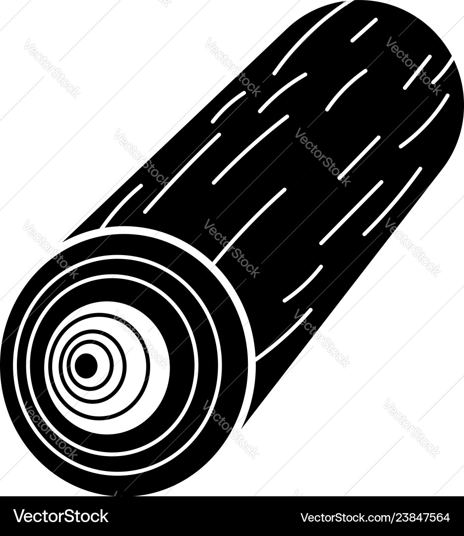 Log icon simple style Log icon simple style Vector Image