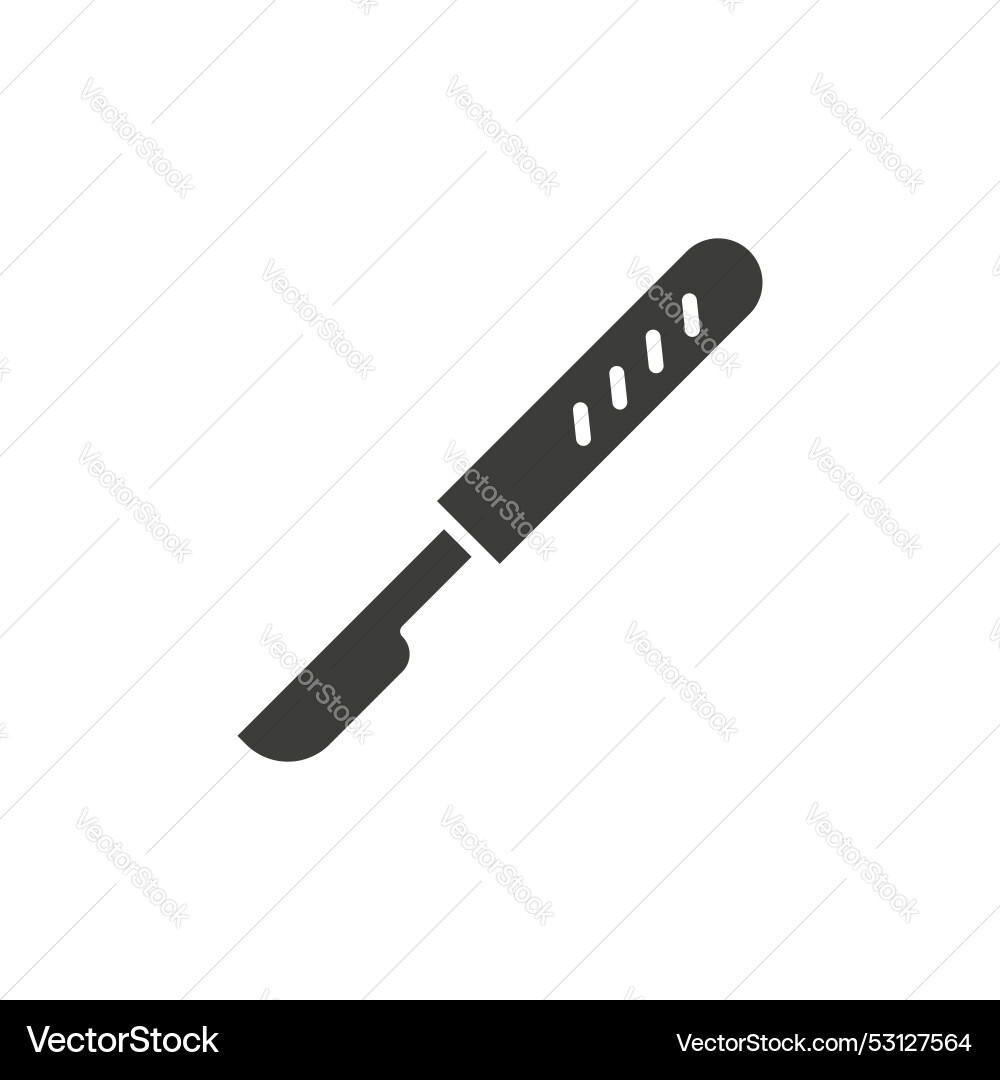 Scalpel line icon isolated on white background Vector Image