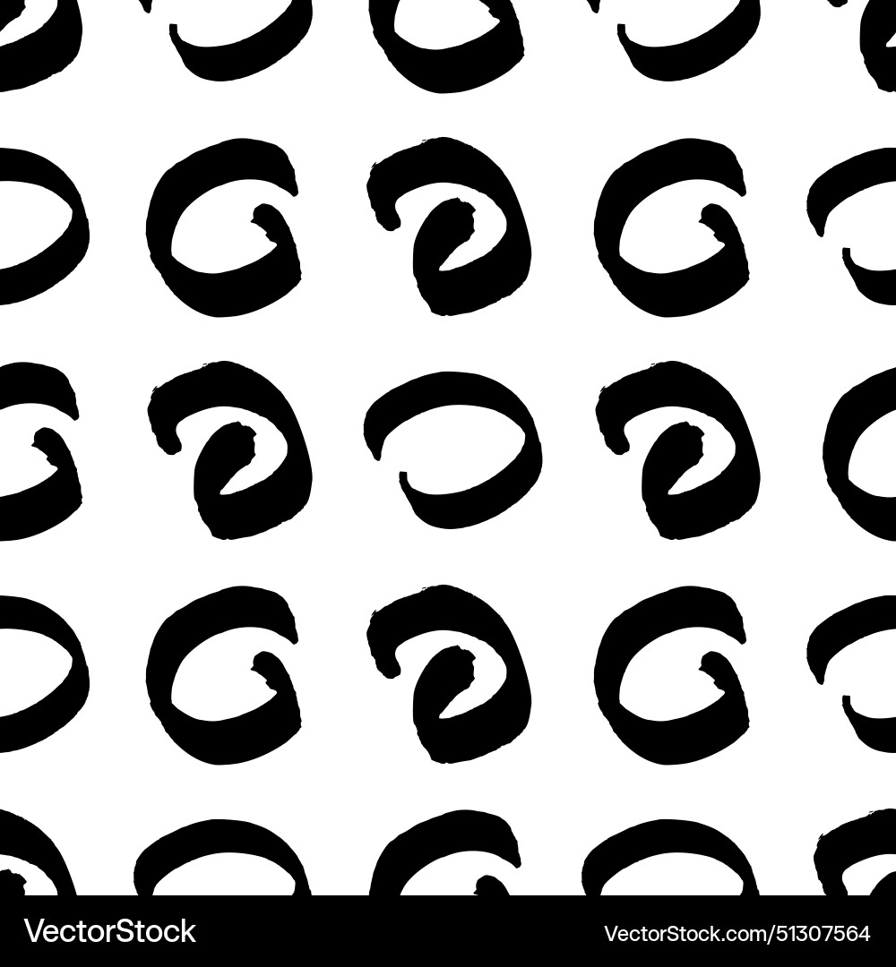 Seamless pattern with sketch circles shape Seamless pattern with sketch circles shape vector image