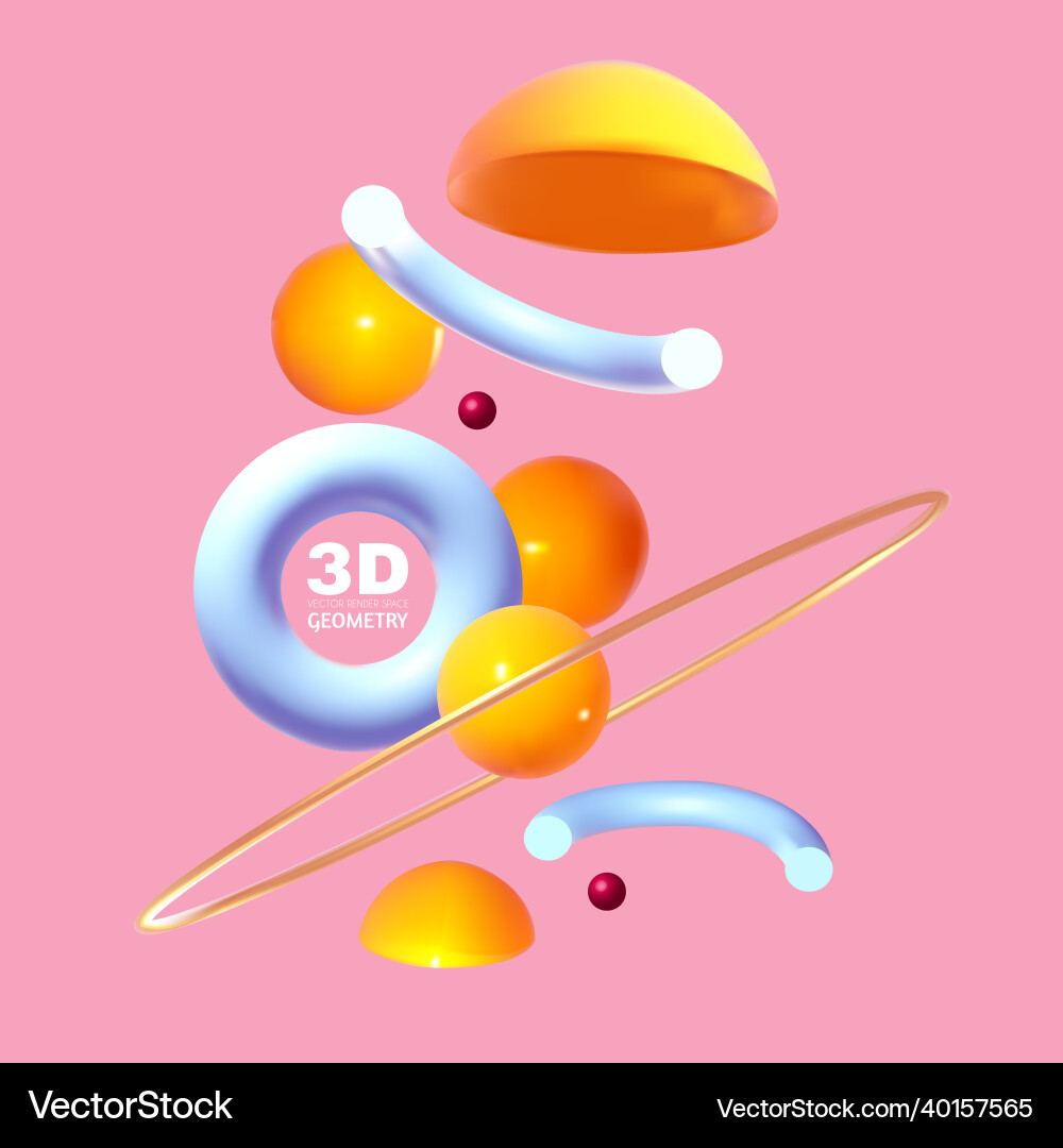Abstract 3d geometric render background realistic Abstract 3d geometric render background realistic vector image