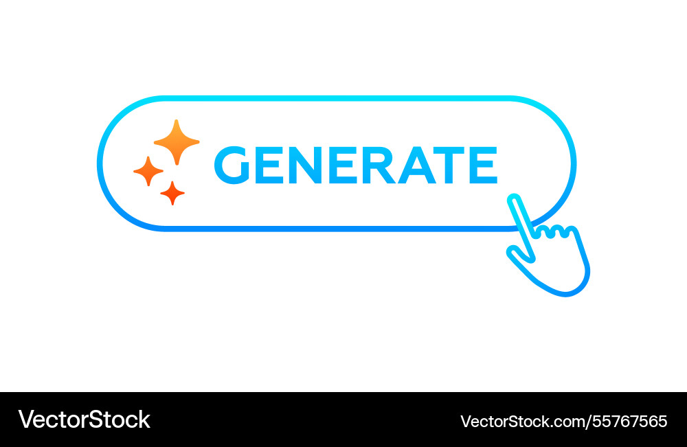 Ai symbol with gradient design arrow motif vector image