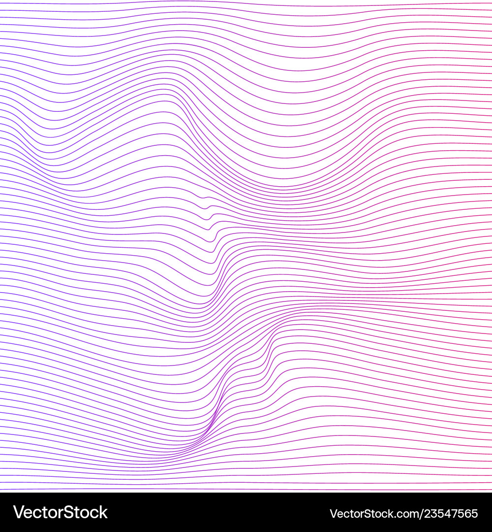 Dynamic Color Ripple Background vector image