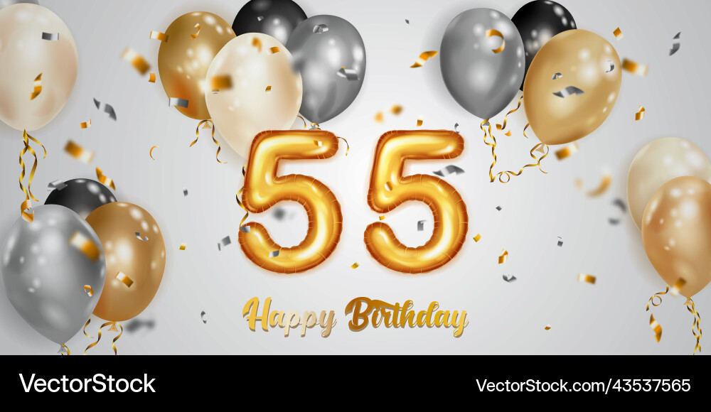 Festive birthday vector image