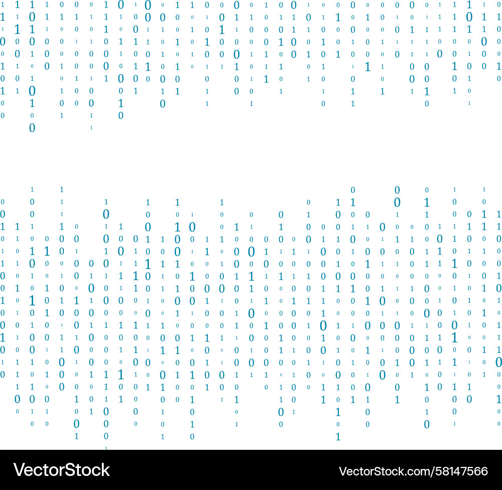 Matrix Binary Code Stream Vector Image