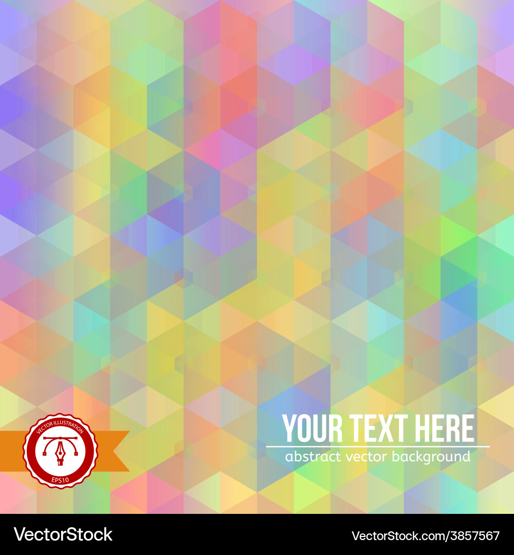 Abstract colorful hexagon background Vector Image