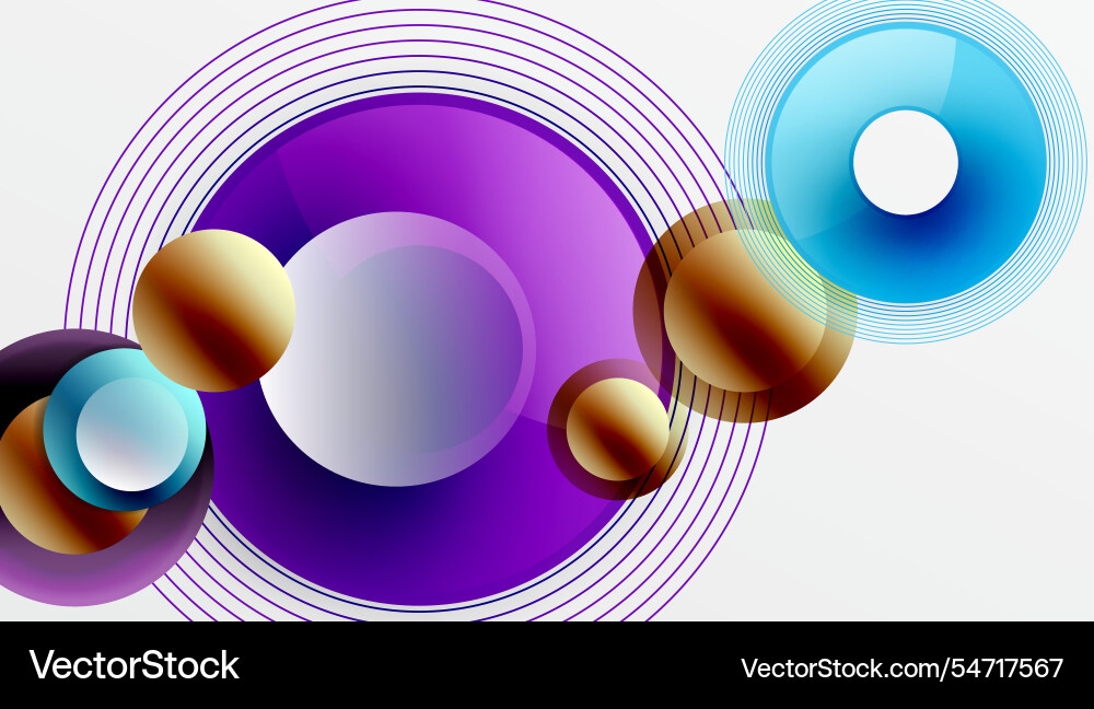 Abstract composition of overlapping circles Abstract composition of overlapping circles vector image