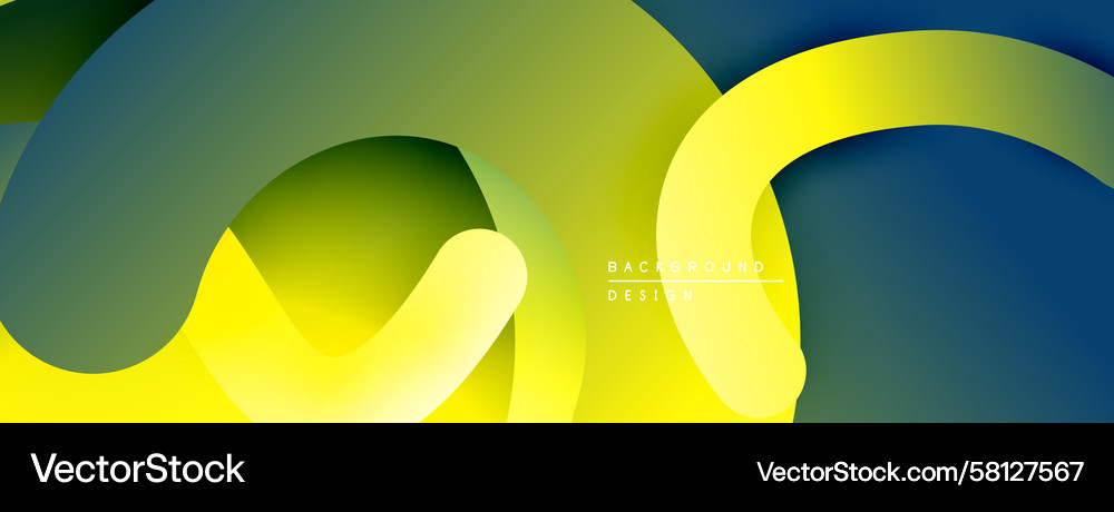 Abstract Flowing Shapes - Gradient Vector Image