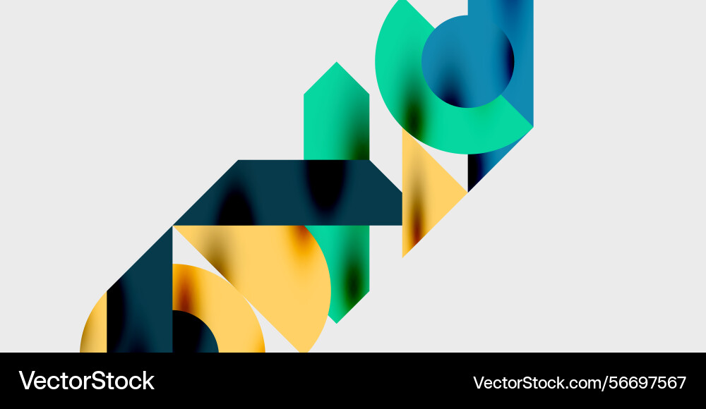 Abstract geometric shapes overlap creating Abstract geometric shapes overlap creating vector image