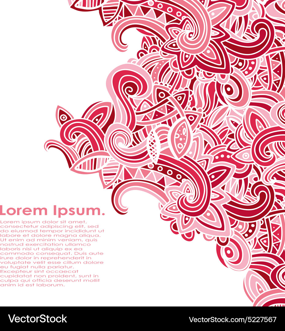 Multicolor pattern doodles- decorative sketchy Vector Image