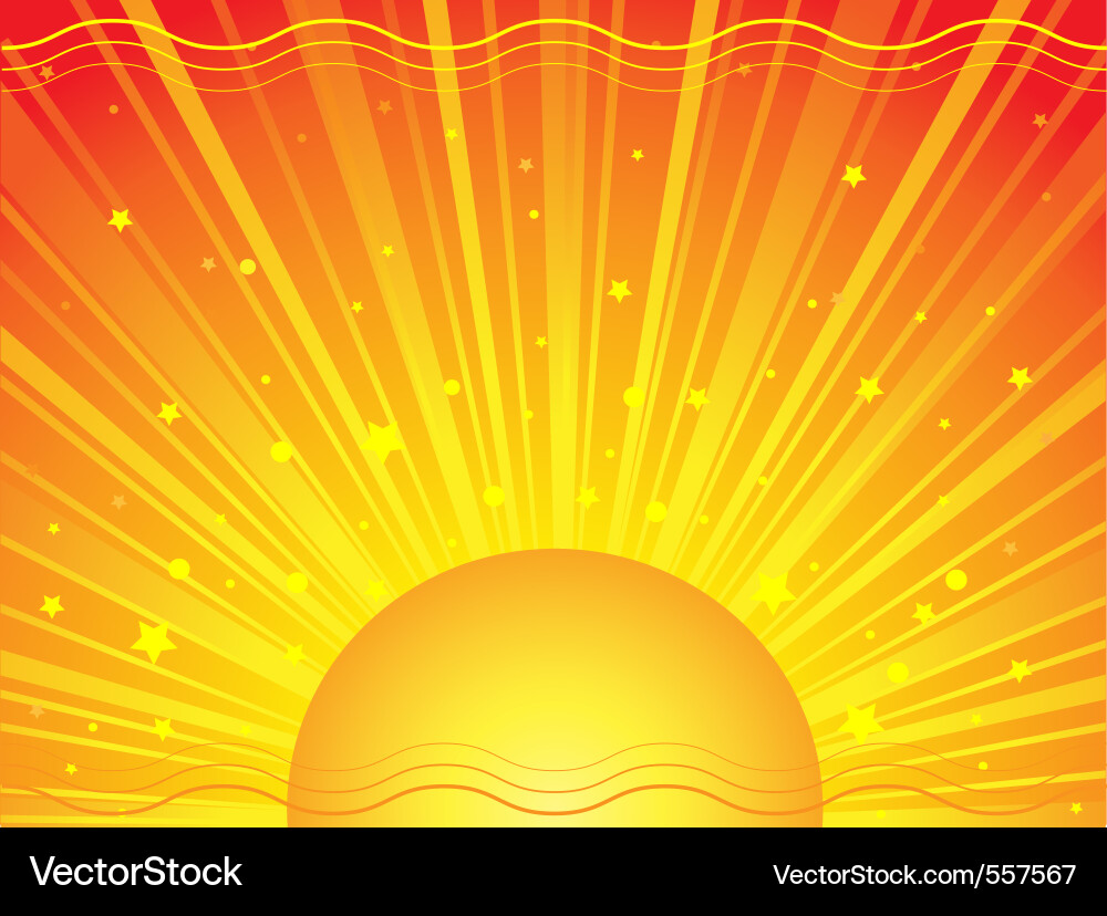 Sun rays Royalty Free Vector Image - VectorStock