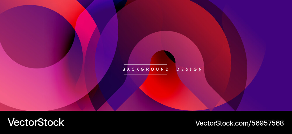 Abstract colorful circles overlap creating Abstract colorful circles overlap creating Vector Image