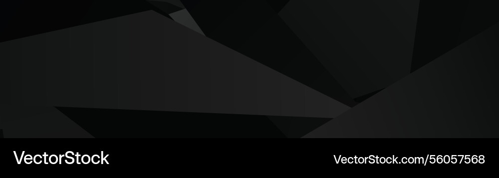 Abstract geometric black background with sharp Vector Image