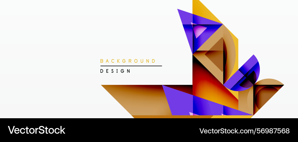 Abstract geometric composition overlapping shapes Abstract geometric composition overlapping shapes vector image
