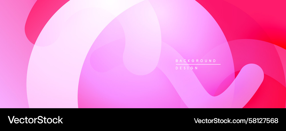 Abstract Pink Gradient Shapes Vector Image