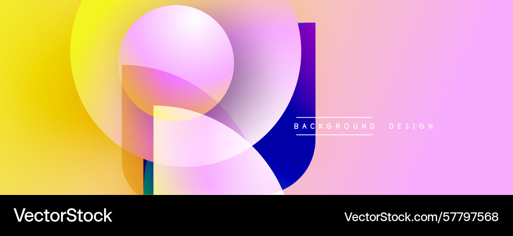 Abstract shapes overlap creating vibrant Abstract shapes overlap creating vibrant Vector Image