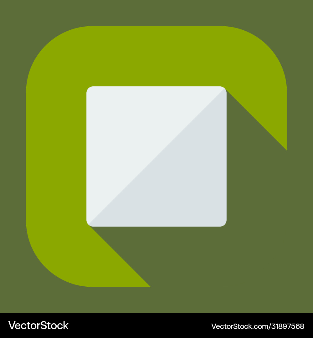 Flat modern design with shadow icon player vector image