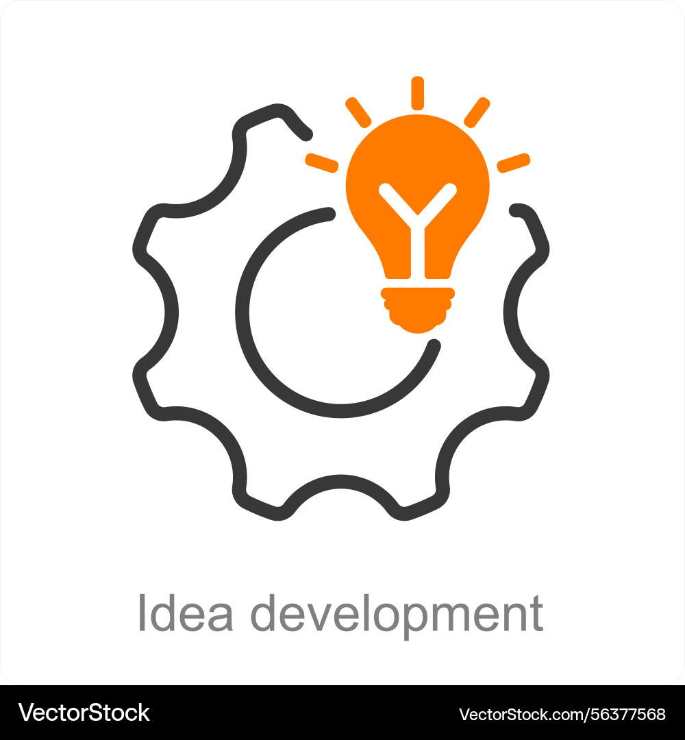 Idea development icon concept Vector Image