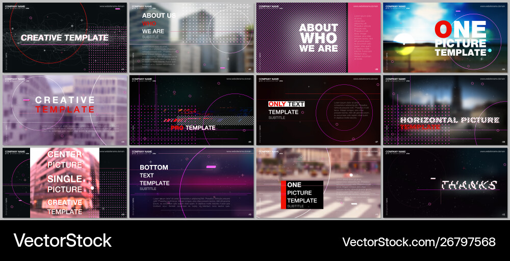 Presentations design template Presentations design template vector image