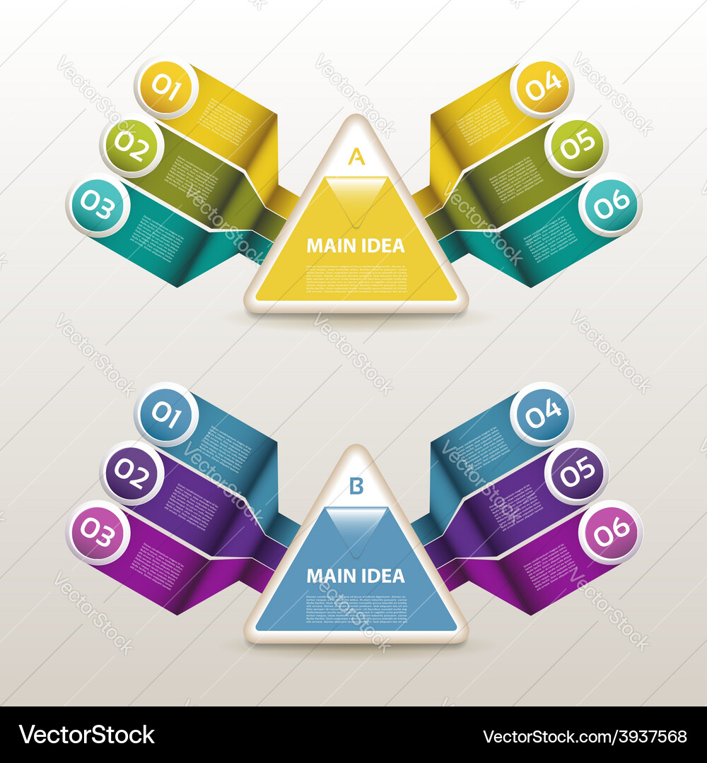 Progress background product choice or version Vector Image