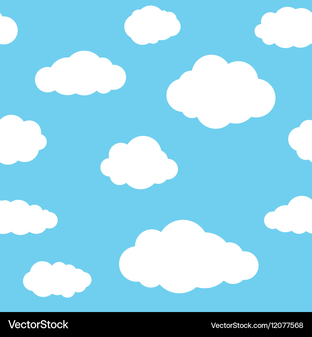 Seamless Cloud Pattern vector image