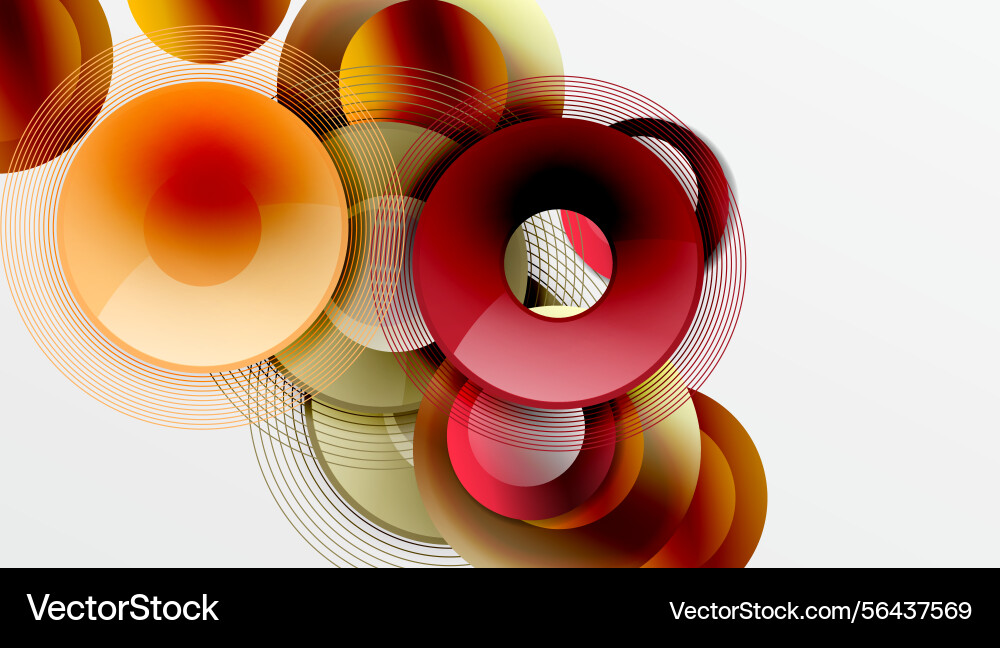 Abstract design featuring overlapping circles Abstract design featuring overlapping circles vector image
