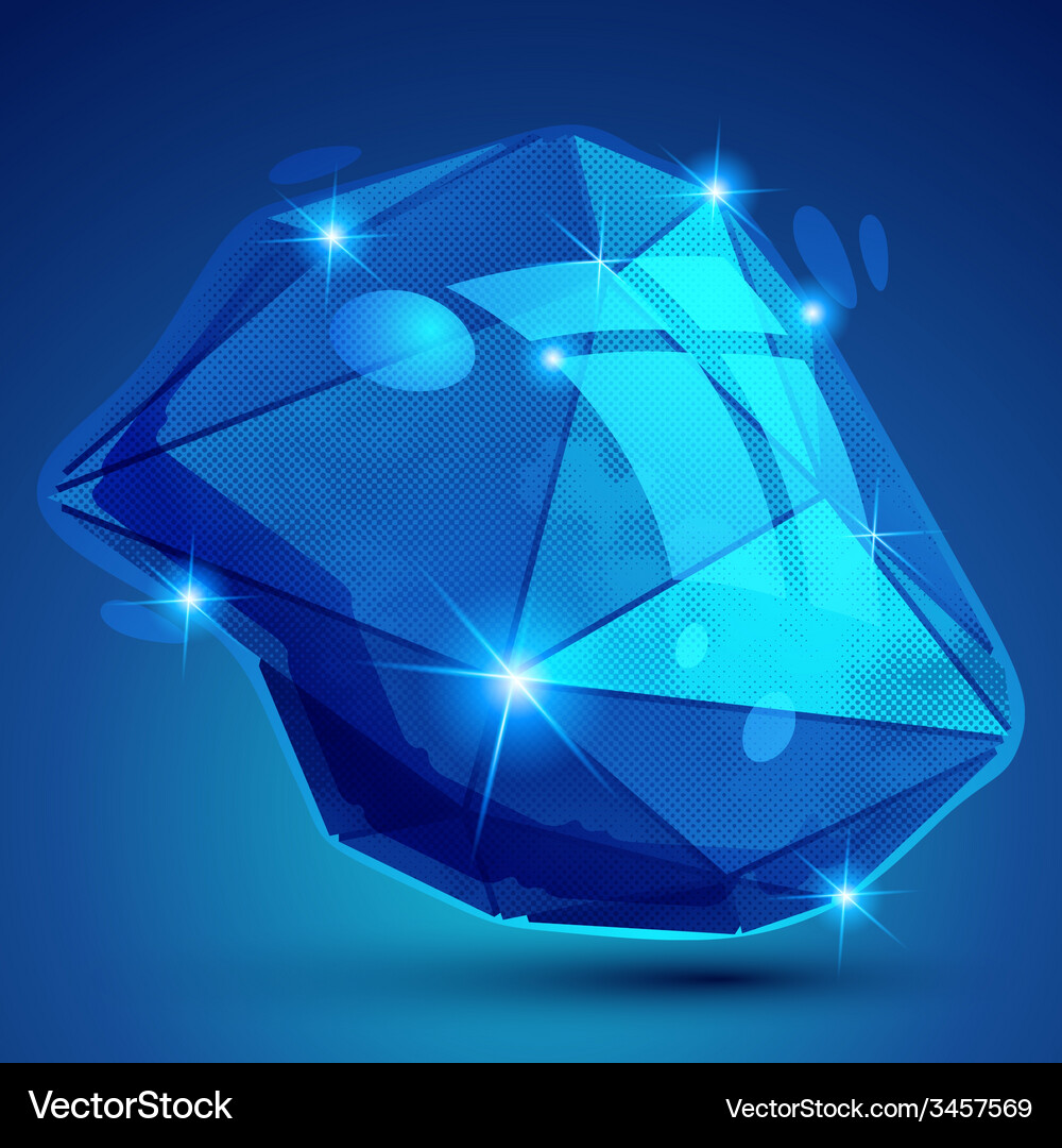 Futuristic object with sparkling effect Vector Image