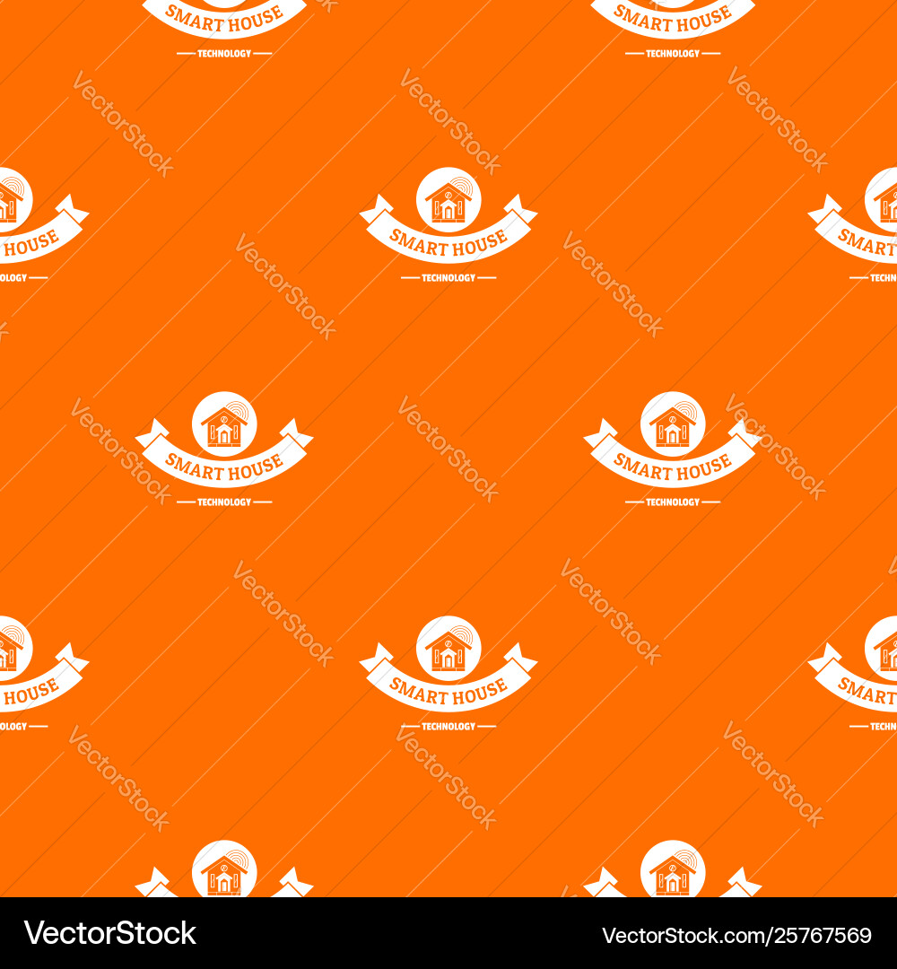 Smart monitoring pattern orange Smart monitoring pattern orange vector image