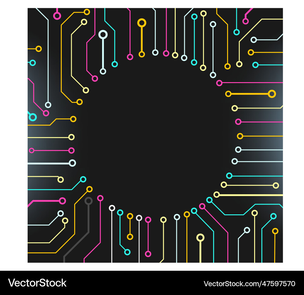 Abstract pcb trace data infographic design Abstract pcb trace data infographic design vector image