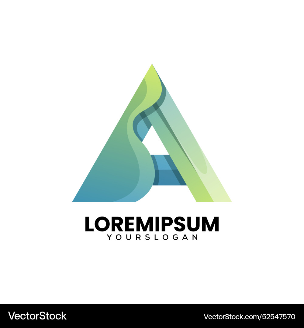 Logo Buchstaben b und ein Farbverlauf Logo Buchstaben b und ein Farbverlauf vektorbild