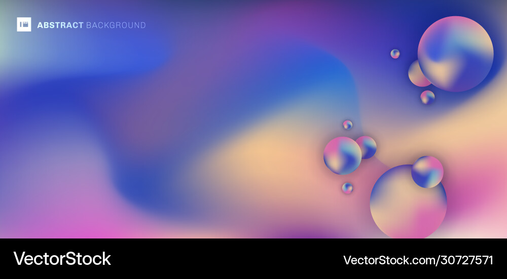 Fluid Gradient Abstract Background Vector Image