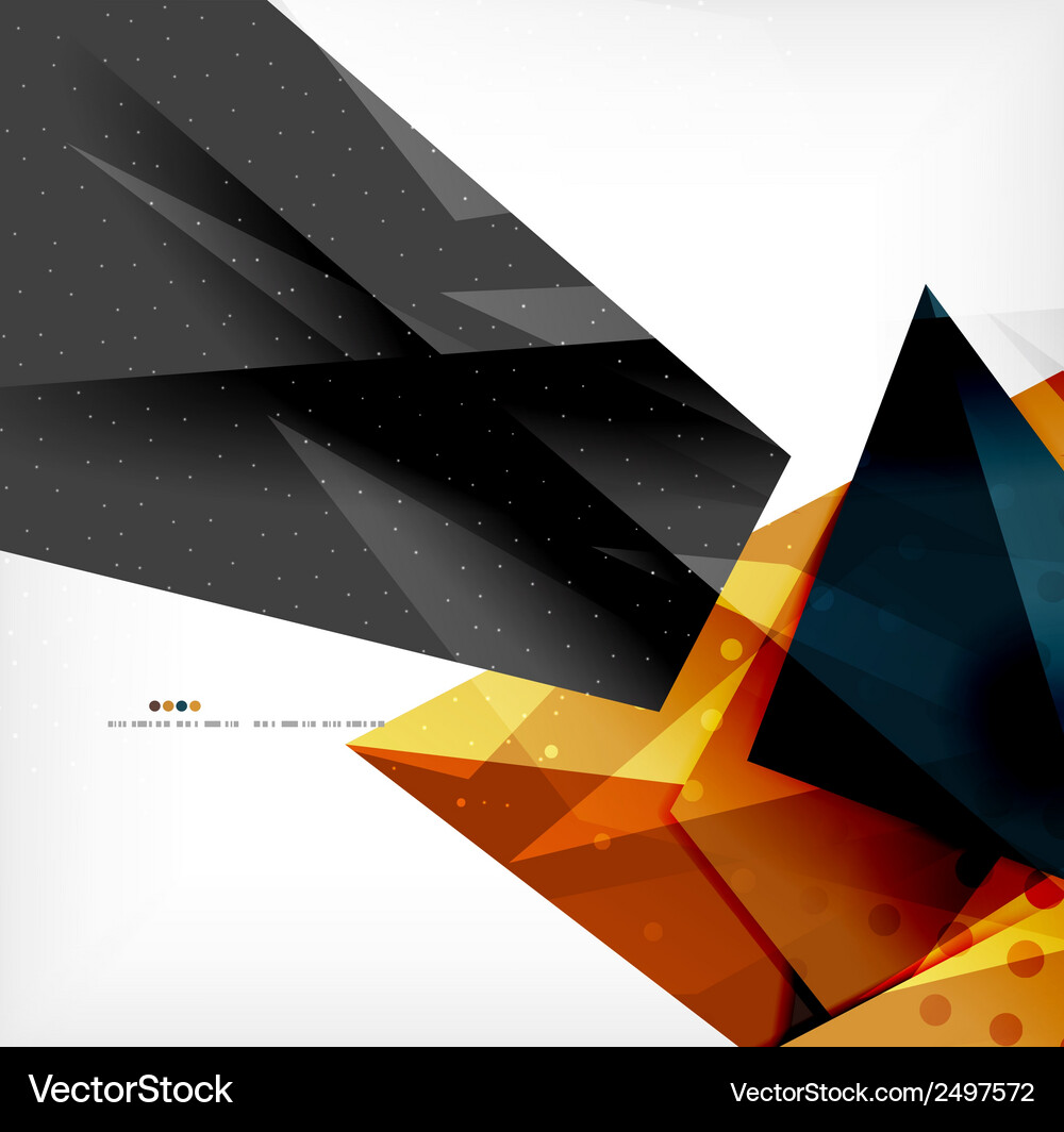 Abstract colorful overlapping composition Vector Image
