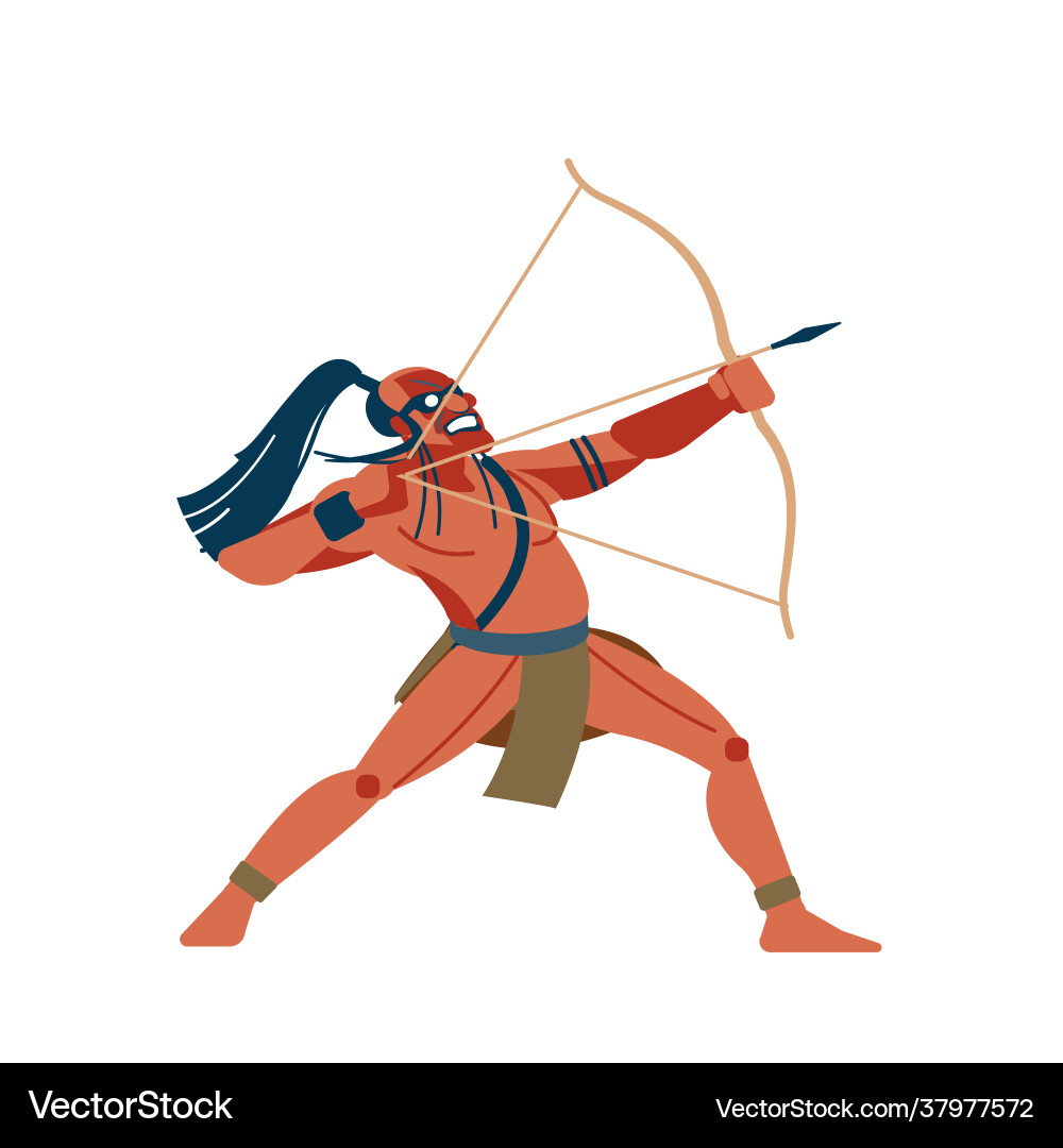 Archer-native afrikanische Stämme australisch Archer-native afrikanische Stämme australisch vektorbild