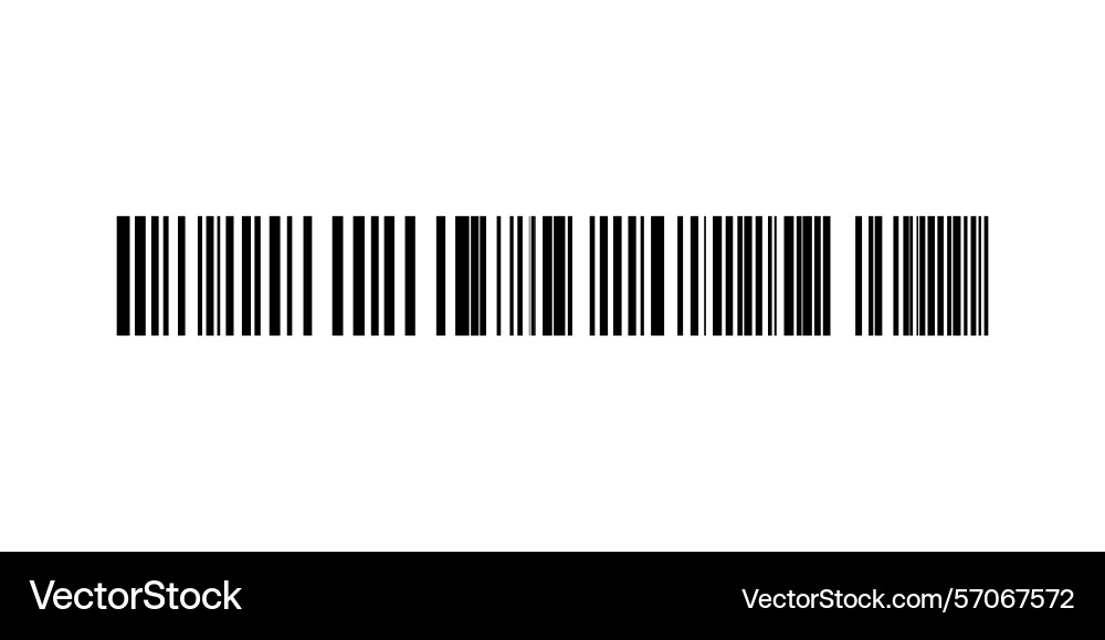 Barcode isolated on color background code stripes Barcode isolated on color background code stripes vector image