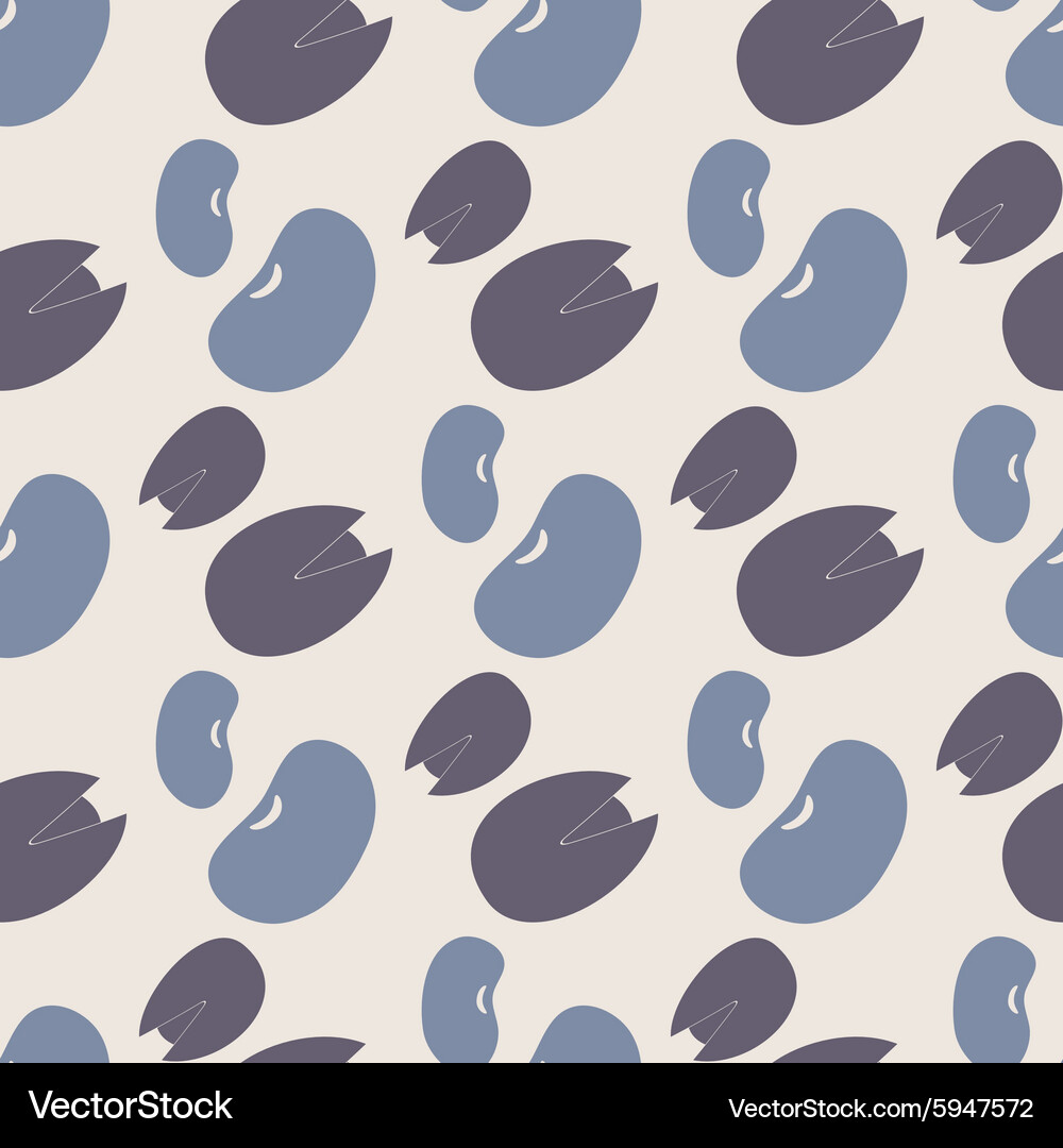 Bean and Nut Seamless Pattern Vector Image