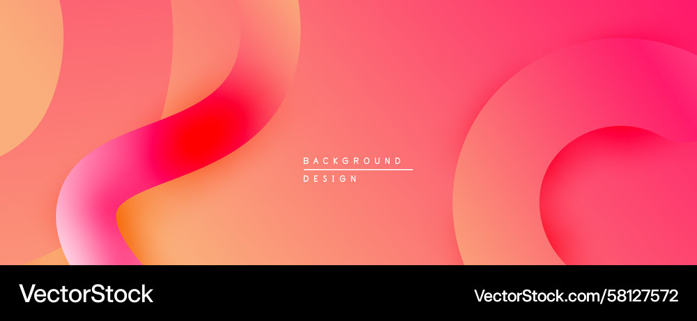 Fluid Gradient Abstract Shapes Vector Image