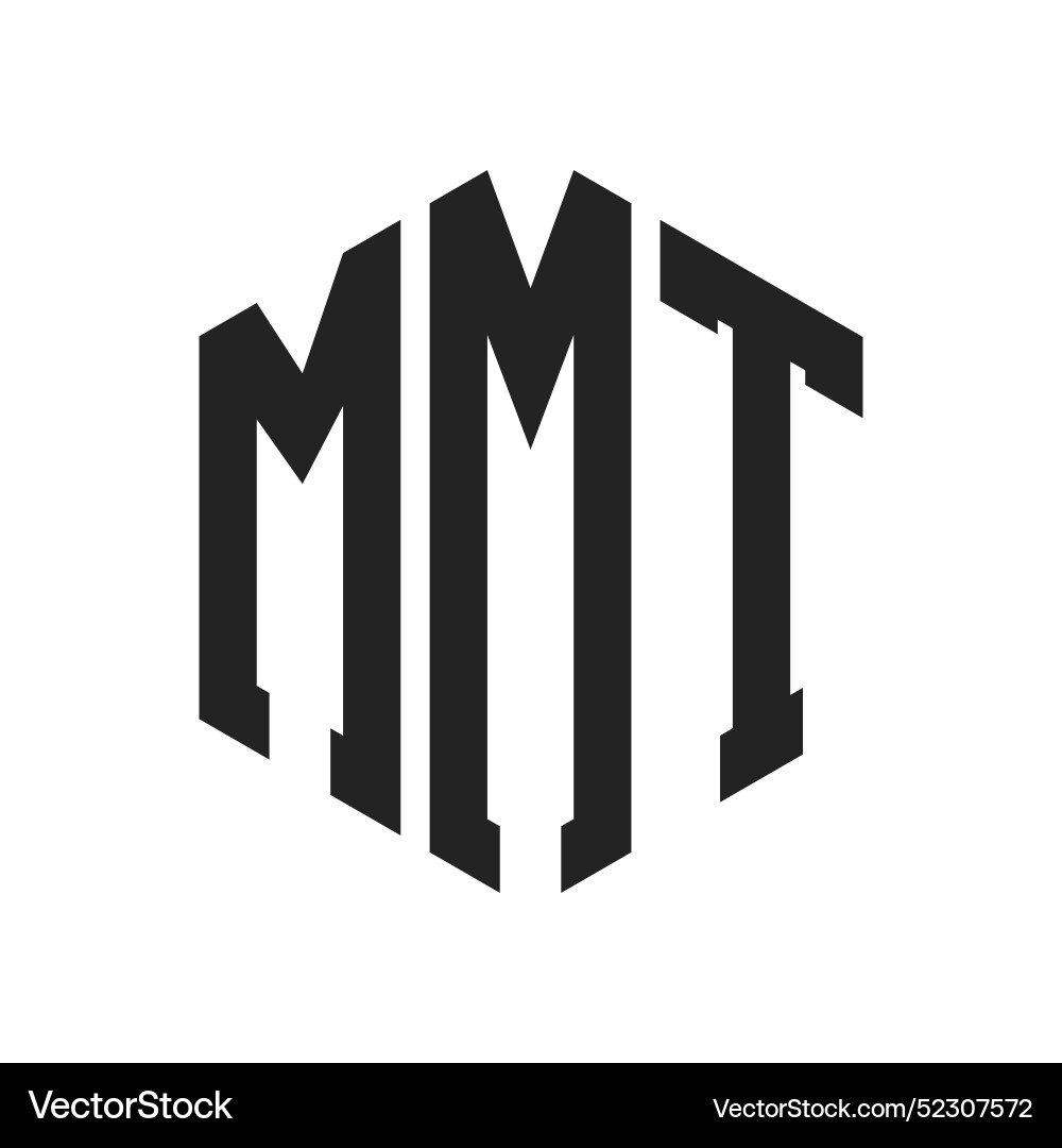 Mmt logo design initial letter monogram Vector Image