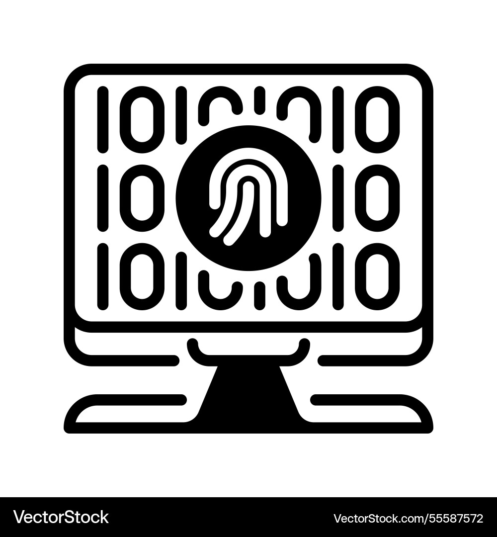 Multi factor authentication line icon universal vector image