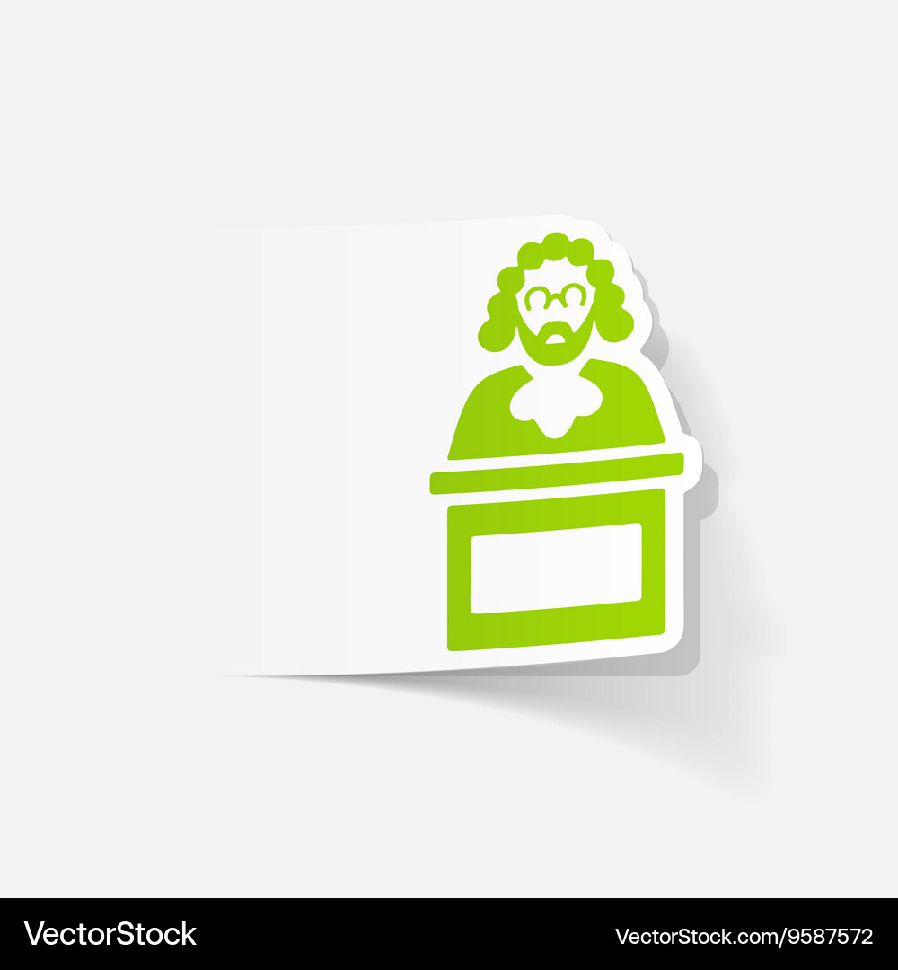 Realistic design element judge Vector Image