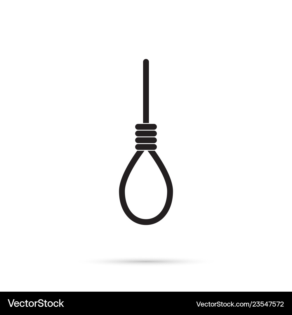 Rope with a loop vector image
