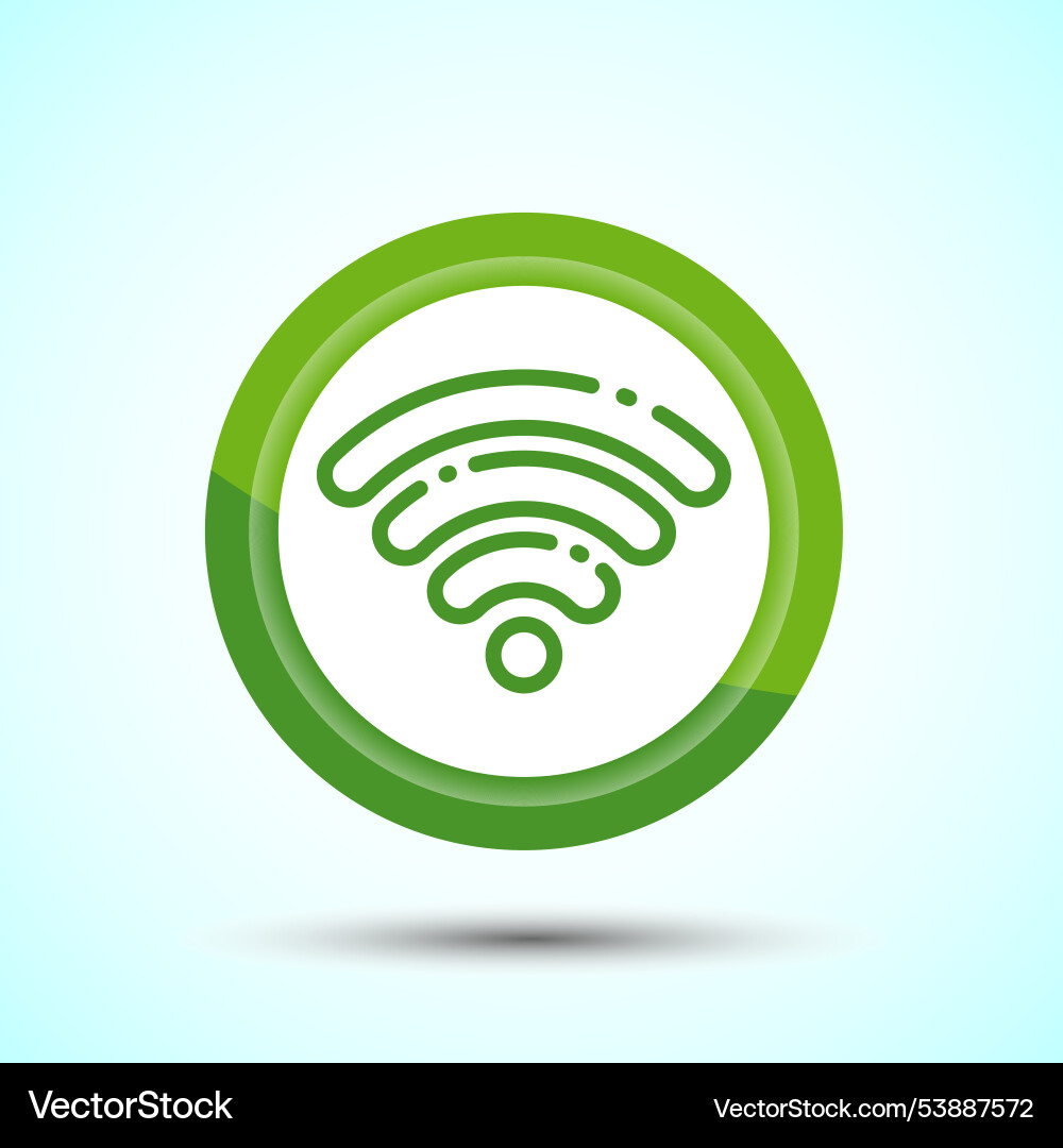 Wifi icon design internet connection symbol Wifi icon design internet connection symbol Vector Image