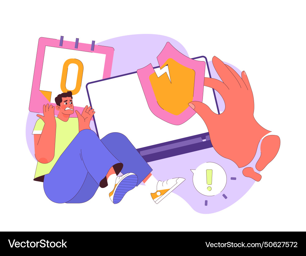 Zero-day exploit concept Zero-day exploit concept vector image