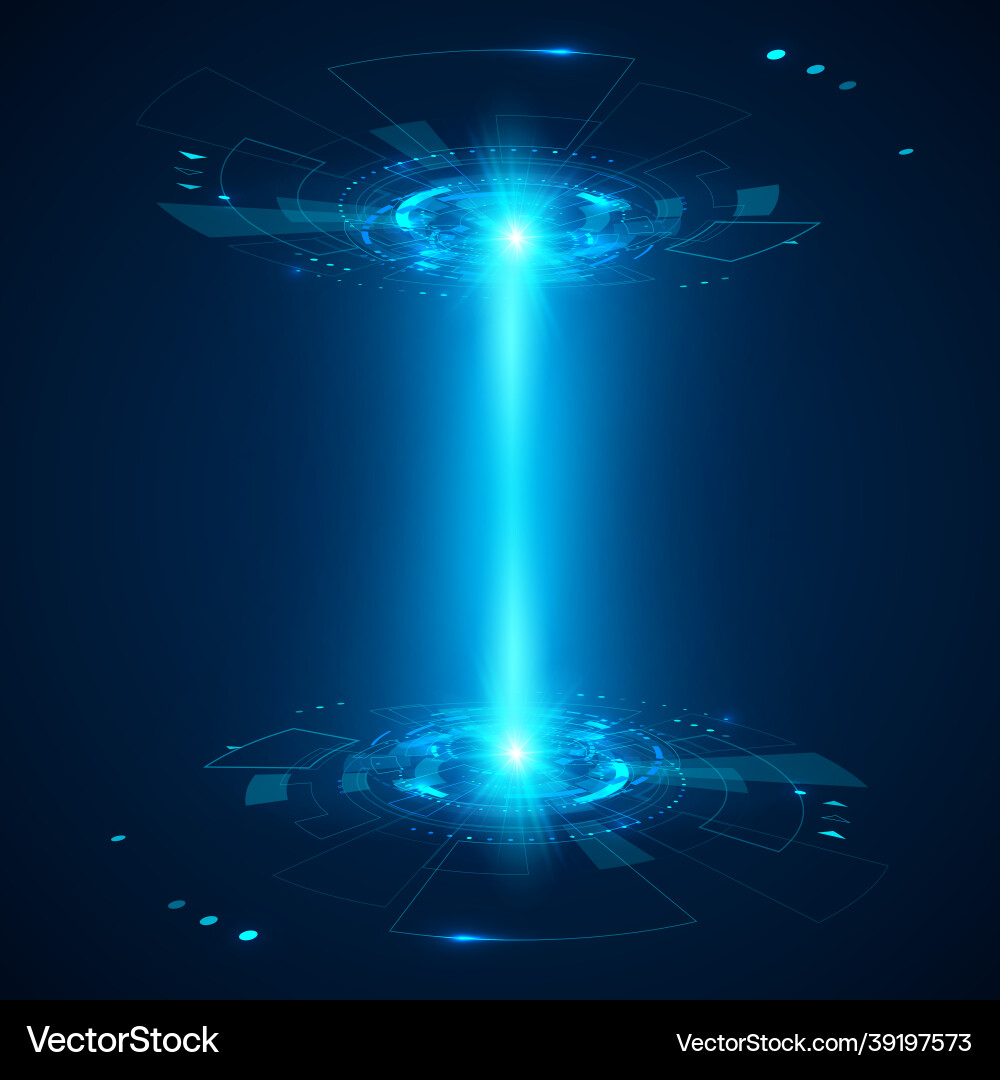 Abstract futuristic object hud element 3d Abstract futuristic object hud element 3d vector image