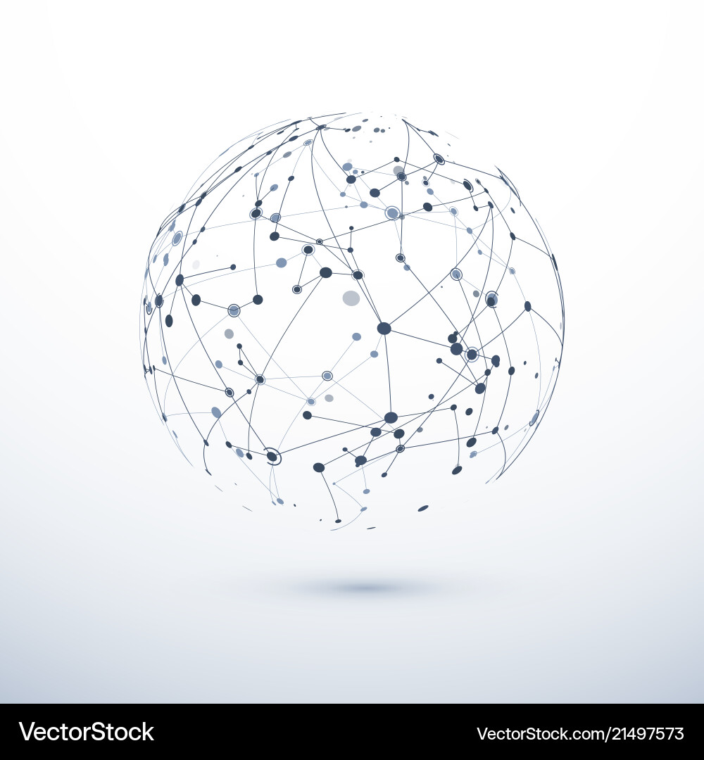 Global network icon abstract structure Global network icon abstract structure vector image