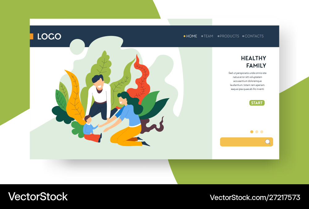 Health insurance and family healthcare medical vector image