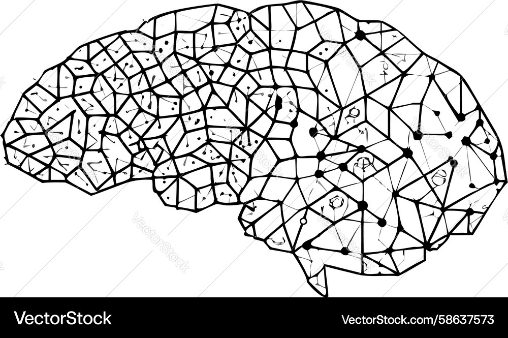 Neural Network Brain Concept Vector Image