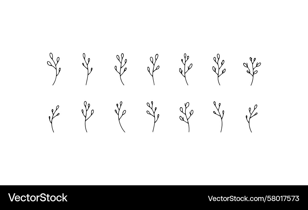 Simple botanical element Vector Image